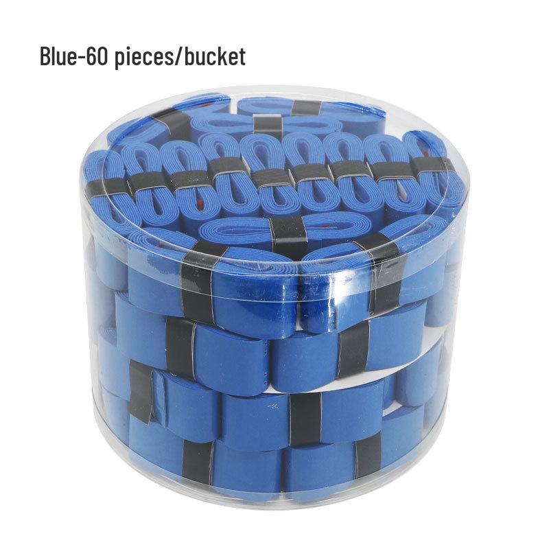 Elastic Perforated PU Leather Overgrip for Badminton, Tennis & Table Tennis Rackets, Fishing Rods with Ribbed Sweatband