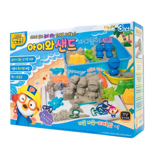 Игровой набор Pororo Kids and Sand Sea, разные цвета, 3390 г, популярные корейские игрушки