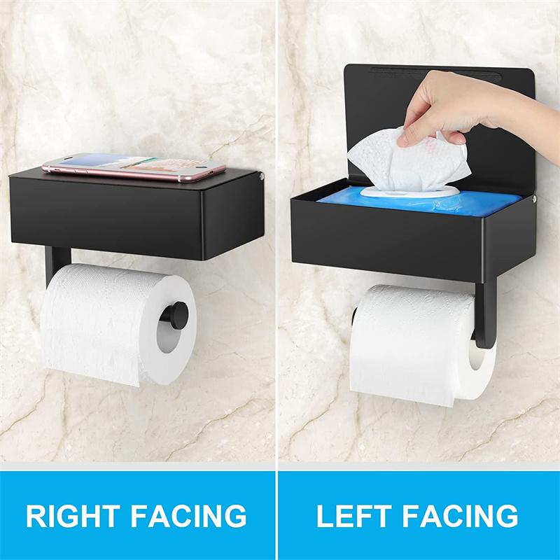 Wall Mount Toilet Paper Holder Bathroom Tissue Accessories Rack Holders Punch Free Toilet Roll Paper Holder XYZ