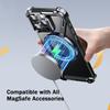 Чехол Oatsbasf для iPhone 16/15/14/13 Pro Max с Magsafe, 360° Вращающаяся Магнитная Подставка, Безрамочный Металлический Защитный Чехол