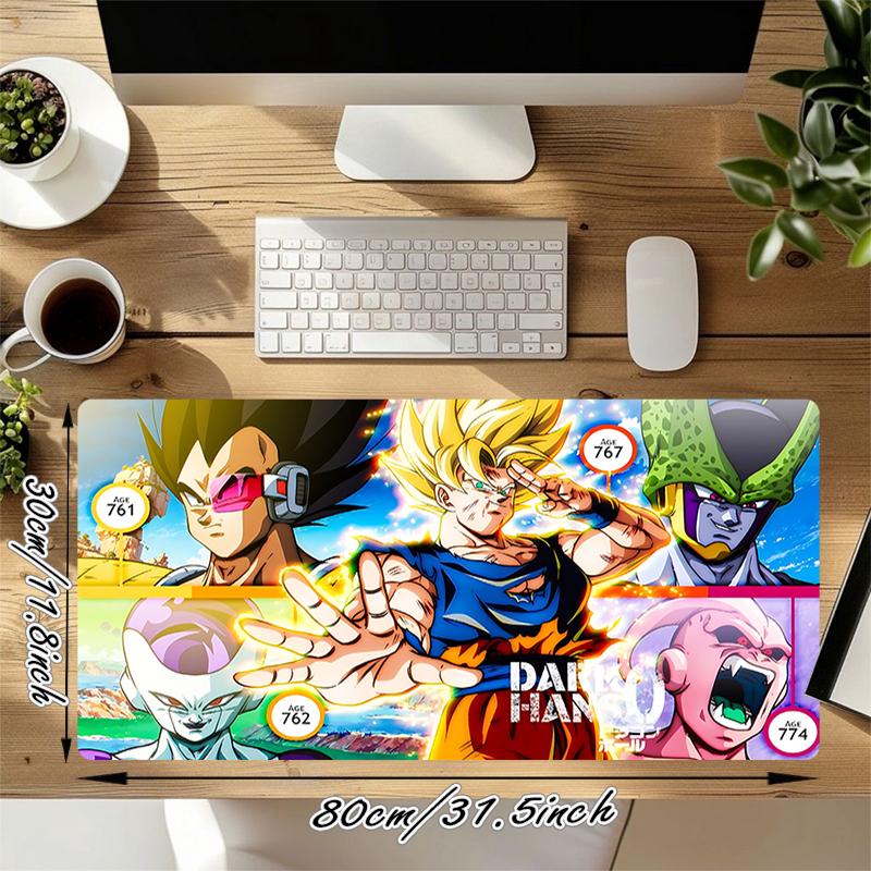 1Pc Dragon Ball Super Battle Gaming Mouse Pad Keyboard Desk Mat Non-slip Rubber Lock Edge Waterproof Computer Mousepad for Office Home Decor S1301