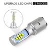 36W Ba20D 6000K Led Motorcycle Headlight Bulb Fog Light 12 Smd 1200Lm Hi Lo Lamp For Scooter Accessories Moto Drl