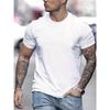 Men's 100% Pure Cotton Summer Loose Fit Large Usa Print Casual Slim Fit Round Neck Short Sleeved T-shirt Top