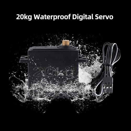 GoolRC Combo Set: 3650 4300KV Motor, 60 Brushless ESC, 20kg Servo with 25kg Servo Arm for 1/10 Scale RC Cars, Trucks, and Off-Road Use