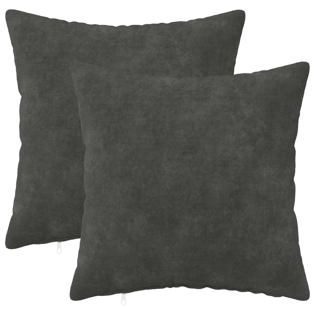 Cushion Cover 2 pcs HEERLEN Anthracite 50 x 50 cm