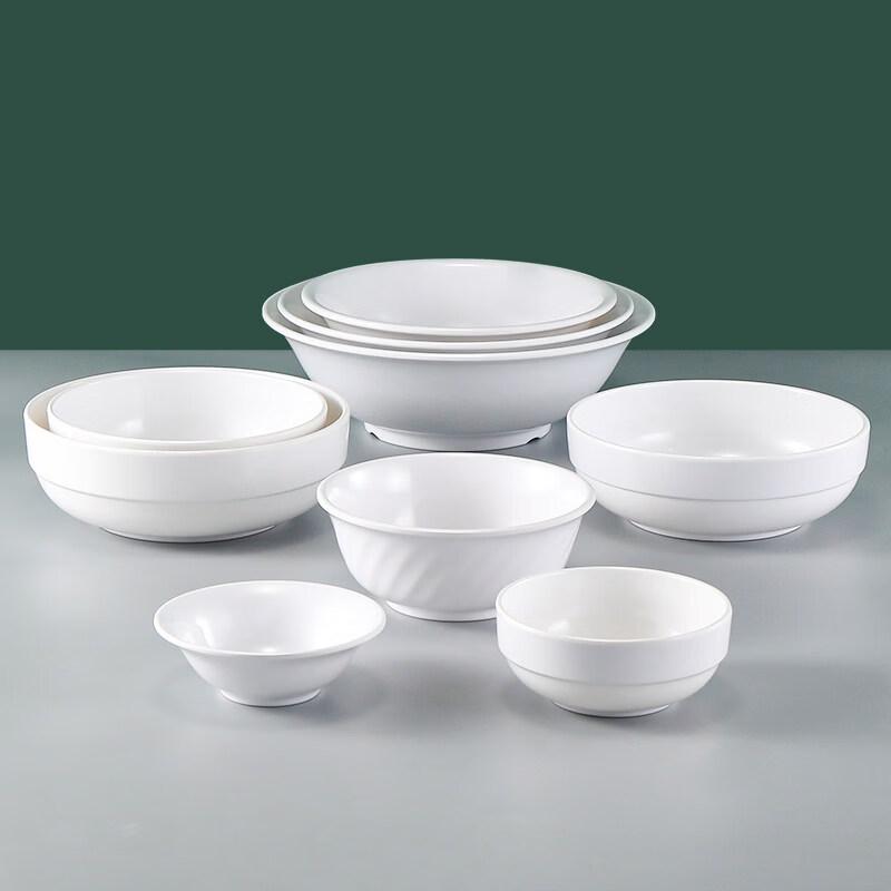 Белая melamine суповая тарелка для ресторана