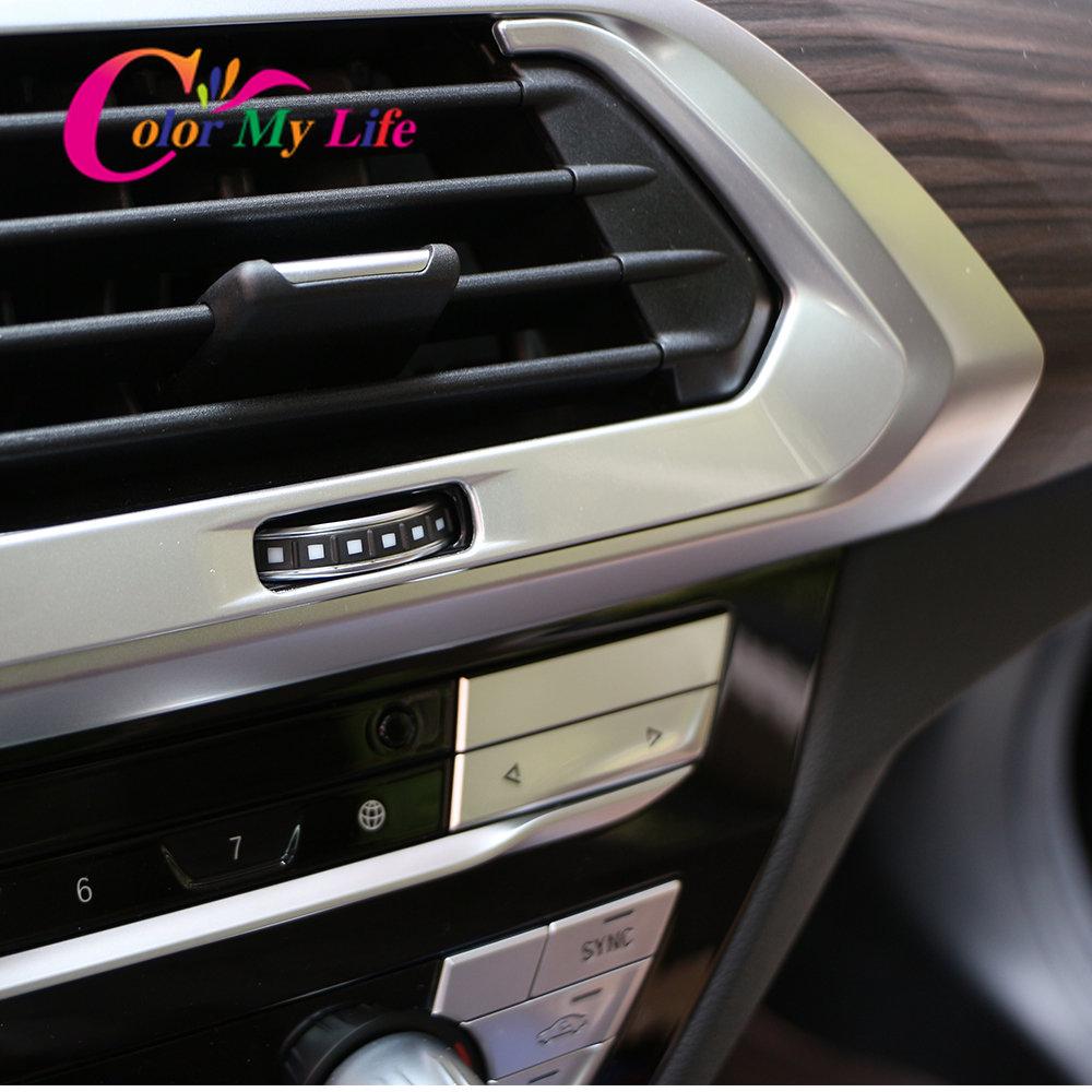 ABS Центральная консоль автомобиля Кондиционер Вентиляционная розетка Накладка Наклейка для BMW X3 G01 2018-2022 Автомобильный Стайлинг