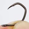 500 Pieces PTFE Coated High Carbon Stainless Steel Micro Barbed Fish Hook With Eye 8033 Fishing Accessories