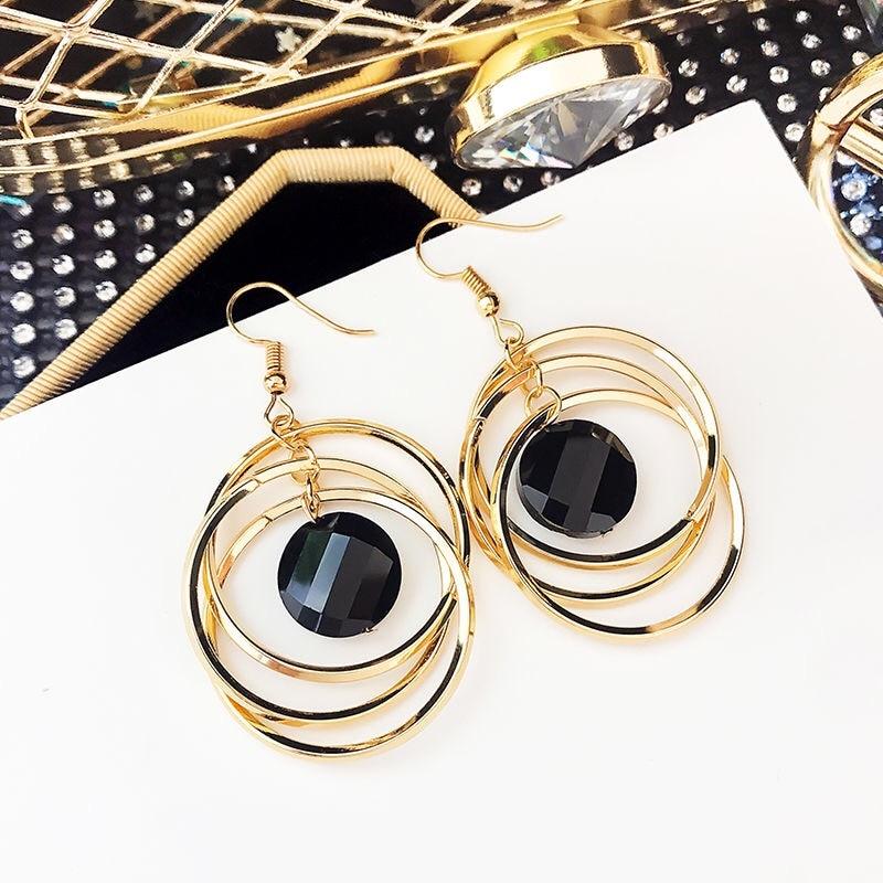 New Arrival High End Temperament Creative Jewelry High End Elegant Geometric Round Bridal Wedding Occasion Event Party Event Female Personality