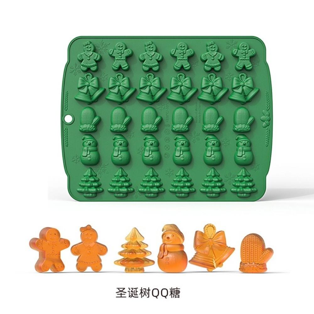 Reusable DIY Cake Decorating Mold Non-Stick Surface Christmas Chocolate Mold For Christmas Party