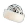 Winter Hat Leopard Print Thickened Warm Plush Hat Cold-proof Windproof Headwear Cold Weather Accessory