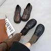 Soft-soled Black Small Leather Shoes Women's New Shoes British Style Flat-soled Single Shoes Versatile