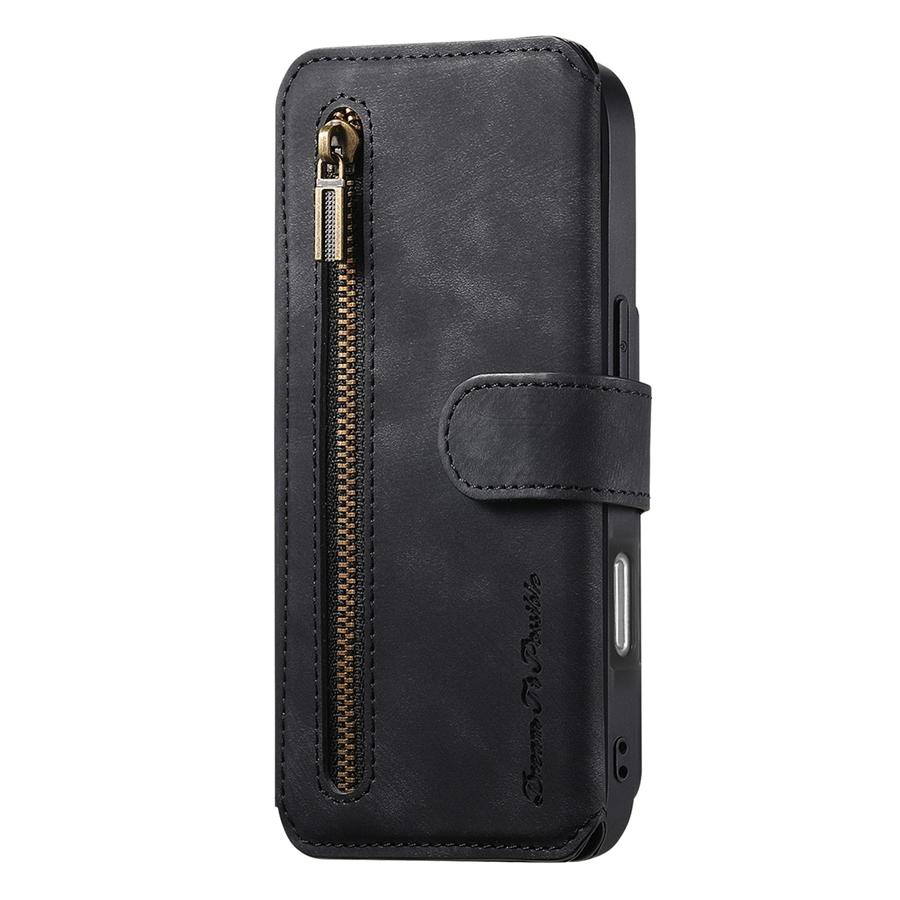 Кожаный держатель для карт из ПУ, кошелек на молнии с RFID-блокировкой для iPhone и Samsung