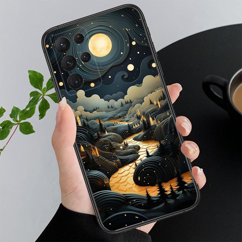 Чехол для телефона с пейзажем для Samsung A52S A21S A33 A23 A13 A14 A32 A52 A53 A54 A51 A71 M51