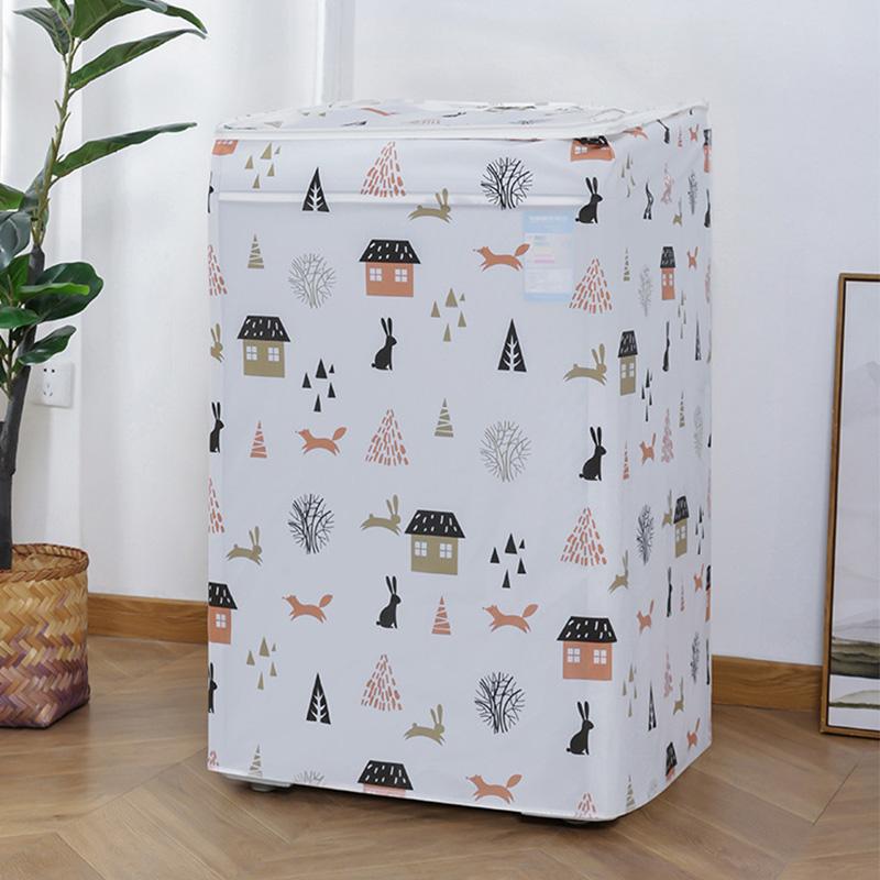 1PC Dryer Dust Cover Home Supplies Drum Waching Machine Cover Sunscreen Washing Machine Cover Transparent PEVA Waterproof
