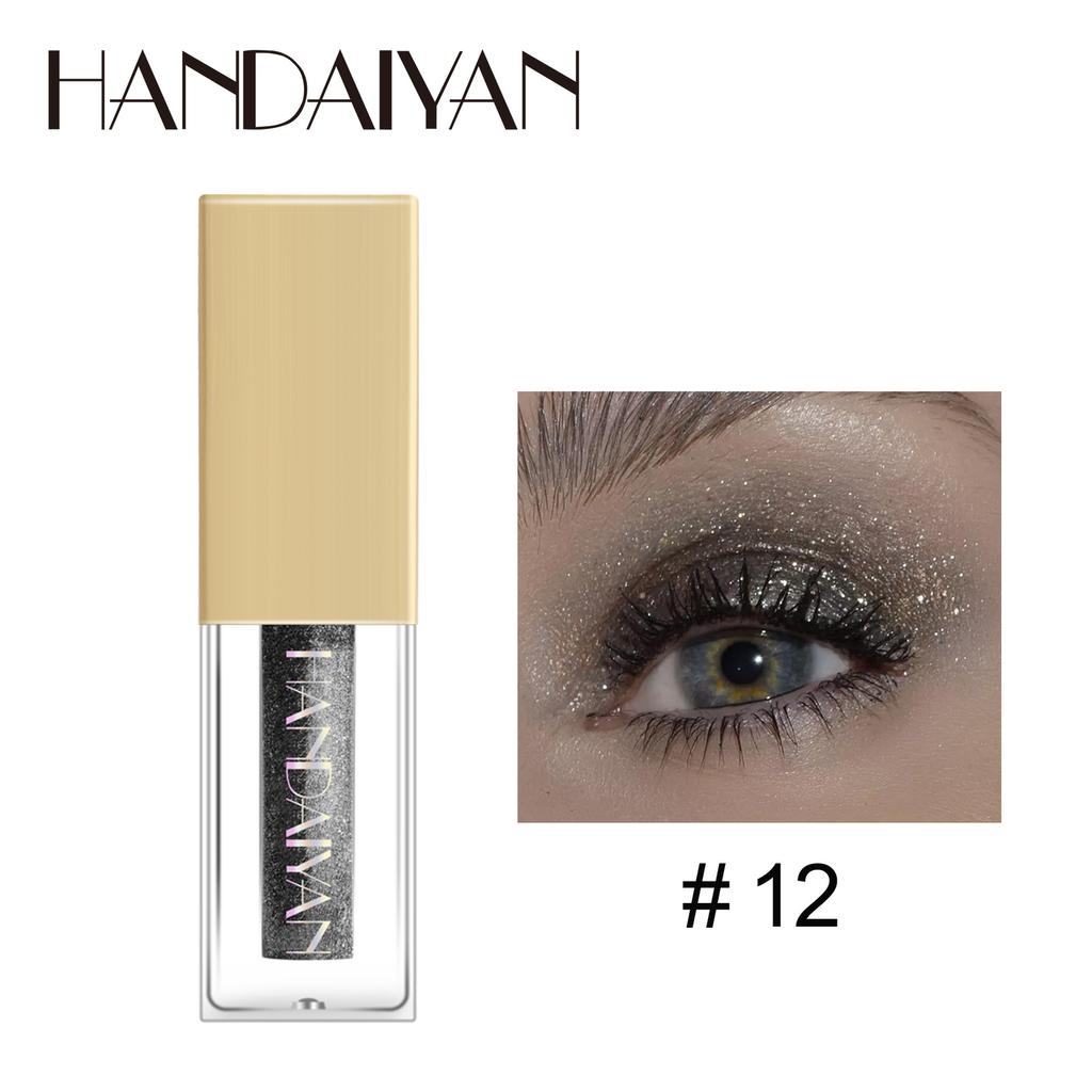 HANDAIYAN Pearl Light Liquid Eye Shadow Liquid 12-цветная русалка Ji Ji Европейская и американская тонкая жидкость для теней для век