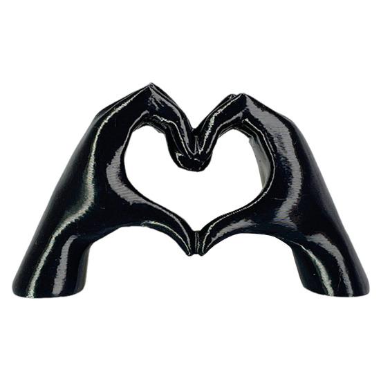 Фигурка Жест Любви, Напечатанная на 3D-принтере, Статуэтка в форме сердца любви и руки