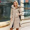 2023 New Women's Winter Jacket Long Hooded Coats Woman Fashion Warm Parkas Brand High Quality Female Down Jackets 83287