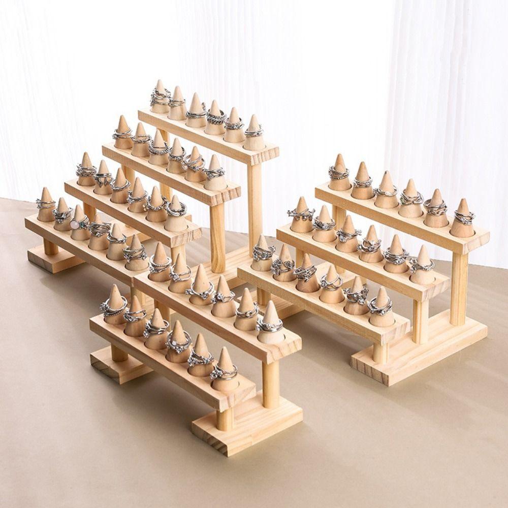 Bracelets Necklace Cone Ring Display Stand Multi-layer Ring Storage Rack Entrance