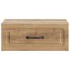Wall Mounted Nightstand Artisan Oak Finish 49 x 34.5 x 20 cm