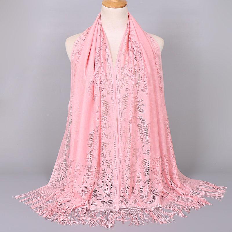 Elegant Lace Scarf for Women Tassel Trimmed Summer Sunscreen Shawl Lightweight Party Wedding Poncho Boho Chic Beach Cover Up