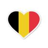Aimant Coeur Drapeau Belgique - Multicolore - 9 Cm - 50 Pièces - Résine Synthétique - Mixte