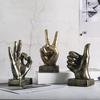 Gesture Finger Model Decoration Home Art Resin Victory Decoration Living Room Coffee Shop Creativity Vintage Desktop Crafts