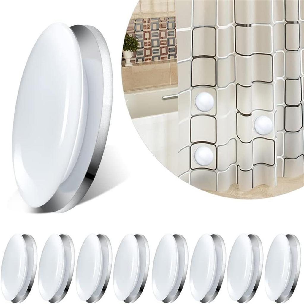 12Pcs/set Magnetic Shower Curtain Weights Strong Hold Curtain Counterweight Secure and Stable Bathroom Accessories