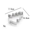 1pcs Stainless Steel 3D Christmas Cookie Cutters Cake Cookie Mold Fondant Cutter DIY Baking Tools