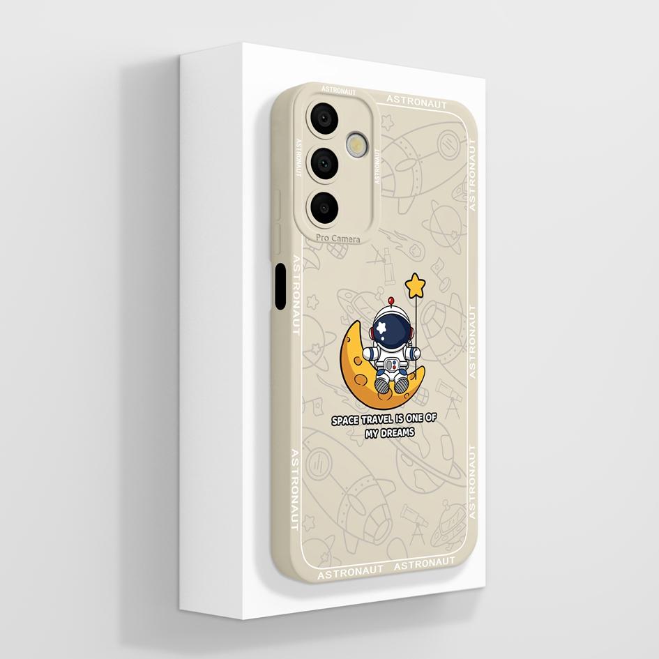 Чехол для телефона Samsung Galaxy A15 A 15 4G 5G. Роскошный модный дизайн. Матовый черный квадрат. Высококачественный мягкий жидкий силиконовый чехол для бампера Samsung.