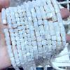 Natural Mother Of Pearl Cylinder Beads 6mm 8mm, White Shell Tube Loose Beads For Jewelry Making
