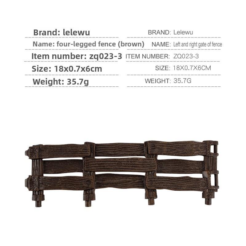 Realistic Pvc Farm Fence And Gate Accessories For Model Collecting And Dioramas