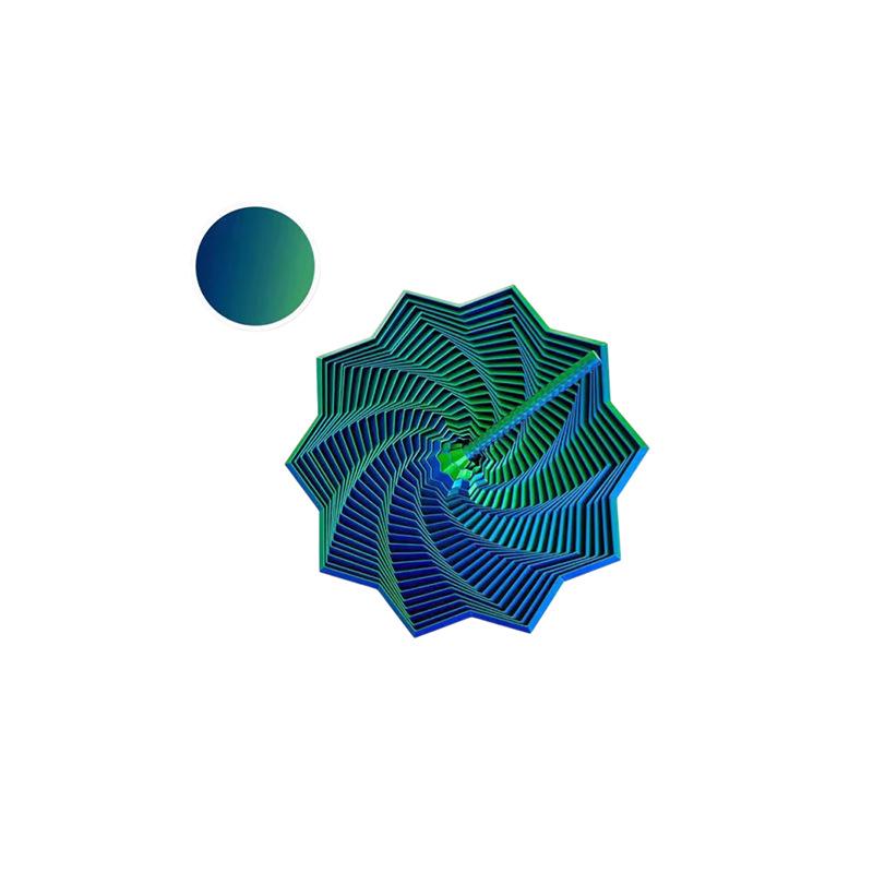 3D Printed Radish Tower with Handle: Decagonal Star Telescopic Spiral Ornament