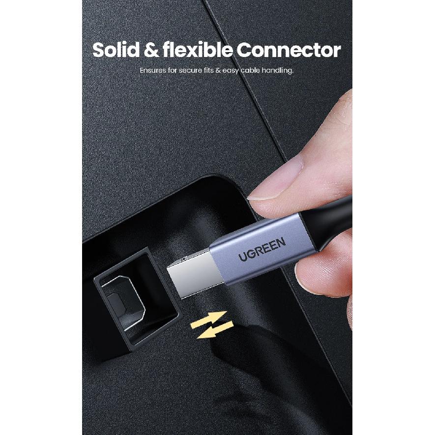 Кабель Ugreen USB C - USB Type B 2.0 для нового MacBook Pro, принтеров HP, Canon, Brother, Epson, Dell, Samsung, сканеров Type C