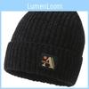 Printing A Letter Beanie Caps Solid Color Knitted Hat Windproof Fashion Gifts