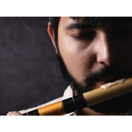 Radhe Flutes | PVC Fiber | C Natural | Right-Handed | Velvet Cover Included | Color Variations + Beginner's Flute Online Course In Hindi and English (