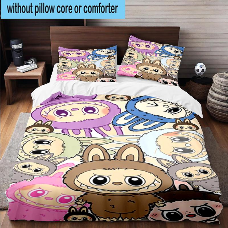 3PCS Bunny Costume Adventure 3pcs Bedding,Including 3PCS Duvet Cover And 2pcs Pillowcases Perfect for Christmas,Ideal for Bedroom, Dormitory
