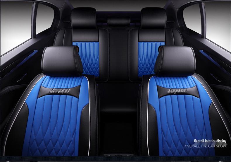 Универсальный кожаный комплект чехлов на сиденья автомобиля для Suzuki Tianyu SX4 Хэтчбек - Полное покрытие, для использования в любое время года