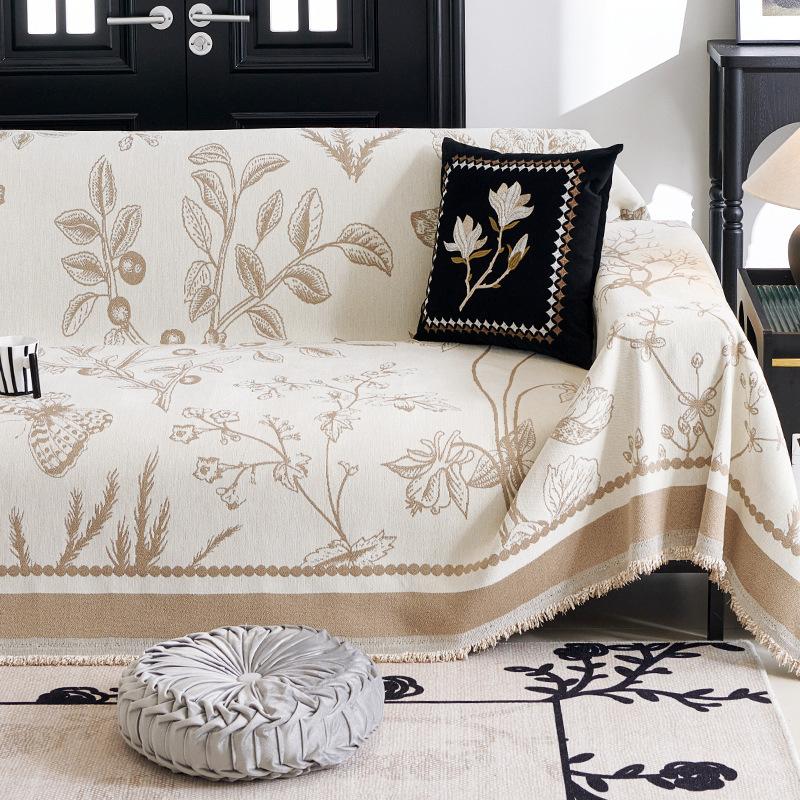 Chenille Sofa Towel Four Seasons Universal All-Inclusive Sofa Cover Dust Cover Living Room One Piece Sofa Cover Cloth Cushion
