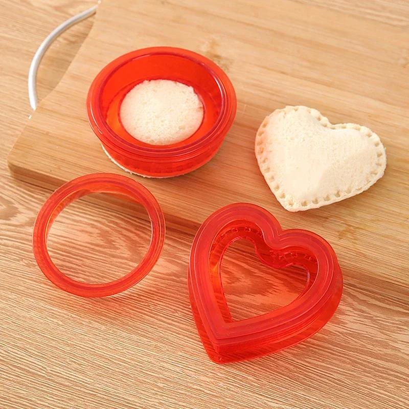 Hot Sand-Wich Cutter And Sealer Set For Children Lunch Sandwiches Decruster Uncrustables Maker Bread Toast Breakfast Making Mold