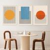 Настраиваемая картина Гостиная Домашний интерьер Абстрактная геометрическая форма Цветной блок Линия Настенное искусство Плакат Печать на холсте Живопись