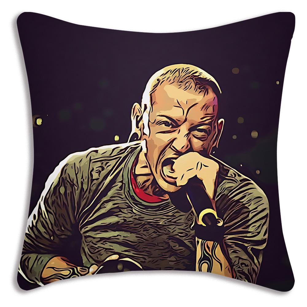 Всемирно известная рок-группа Linkin P-Park Наволочки Декоративные для дивана Домашние Двусторонние Печать Короткий Плюш Милые Наволочки