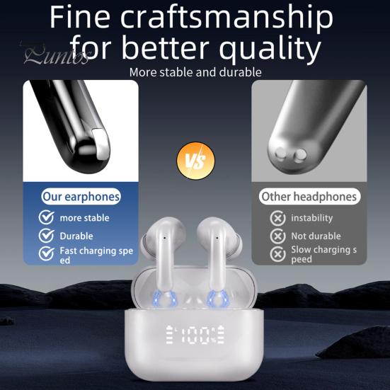 Bluetooth-compatible Translation Earbuds Active Noise Reduction Real-Time Language Translation Lightweight Design Wireless Earphones