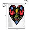 Добро пожаловать Садовый флаг Простая птица Шведский скрапбукинг Рукоделие Традиционная народная форма Принт Сердце Разное Цветочный Сезонные садовые флаги для патио