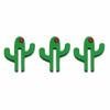 3pcs 3D Printing Bathroom Door Hooks Cactus-Shaped Glass Door Hooks  Home Organization