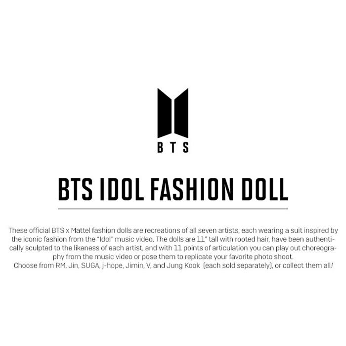 BTS ОФИЦИАЛЬНАЯ модная кукла BTS