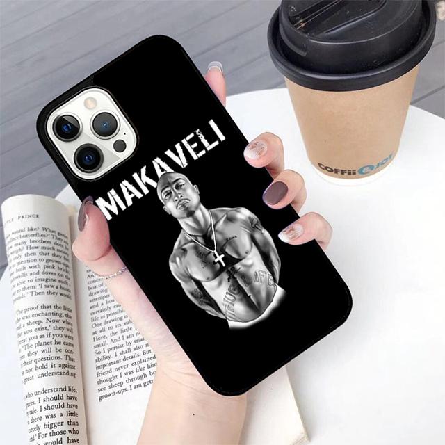 Чехол для телефона рэпера Тупака 2Pac Макавели Для iPhone 17 Air 14 15 16 13 12 Чехол Для Apple Pro Max Plus Coque