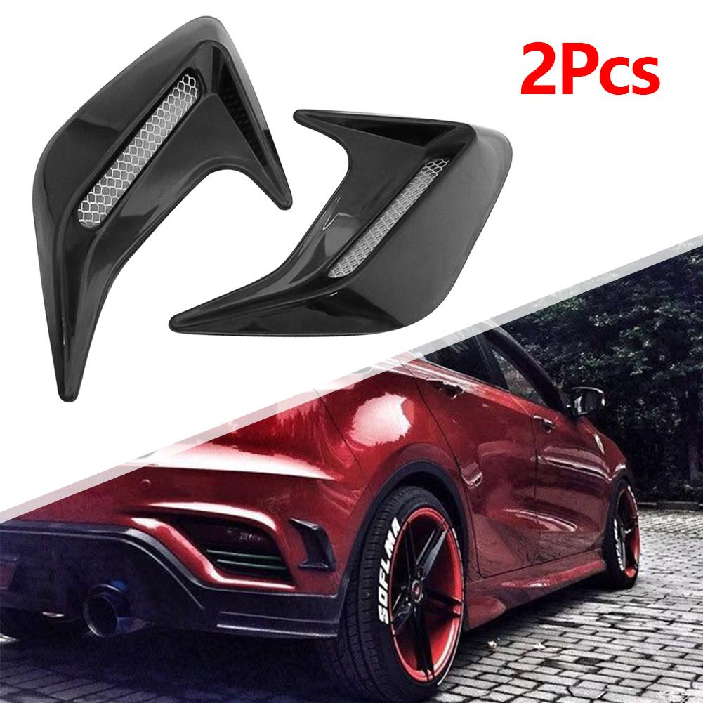 2Pcs Car Side Air Vent Modification Ventilation Grille Cover Side Air Intake Cover Hood Decoration Car Modification