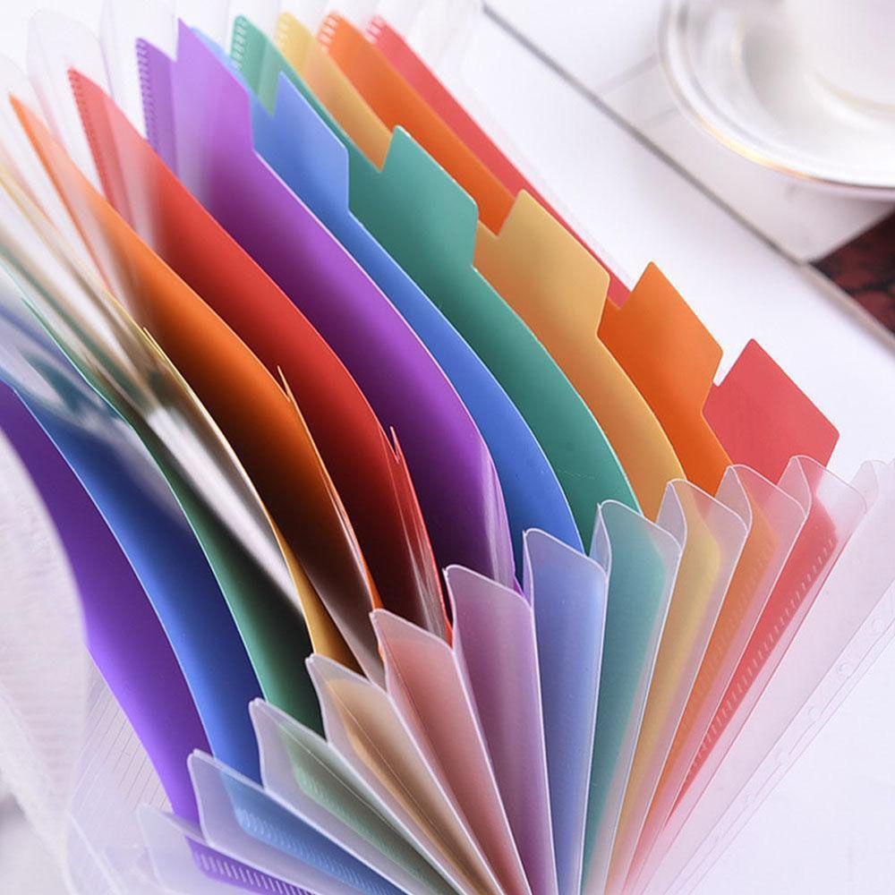 A6 School Plastic Expanding File Folder Paper Organizer 13 Pockets Document Bag