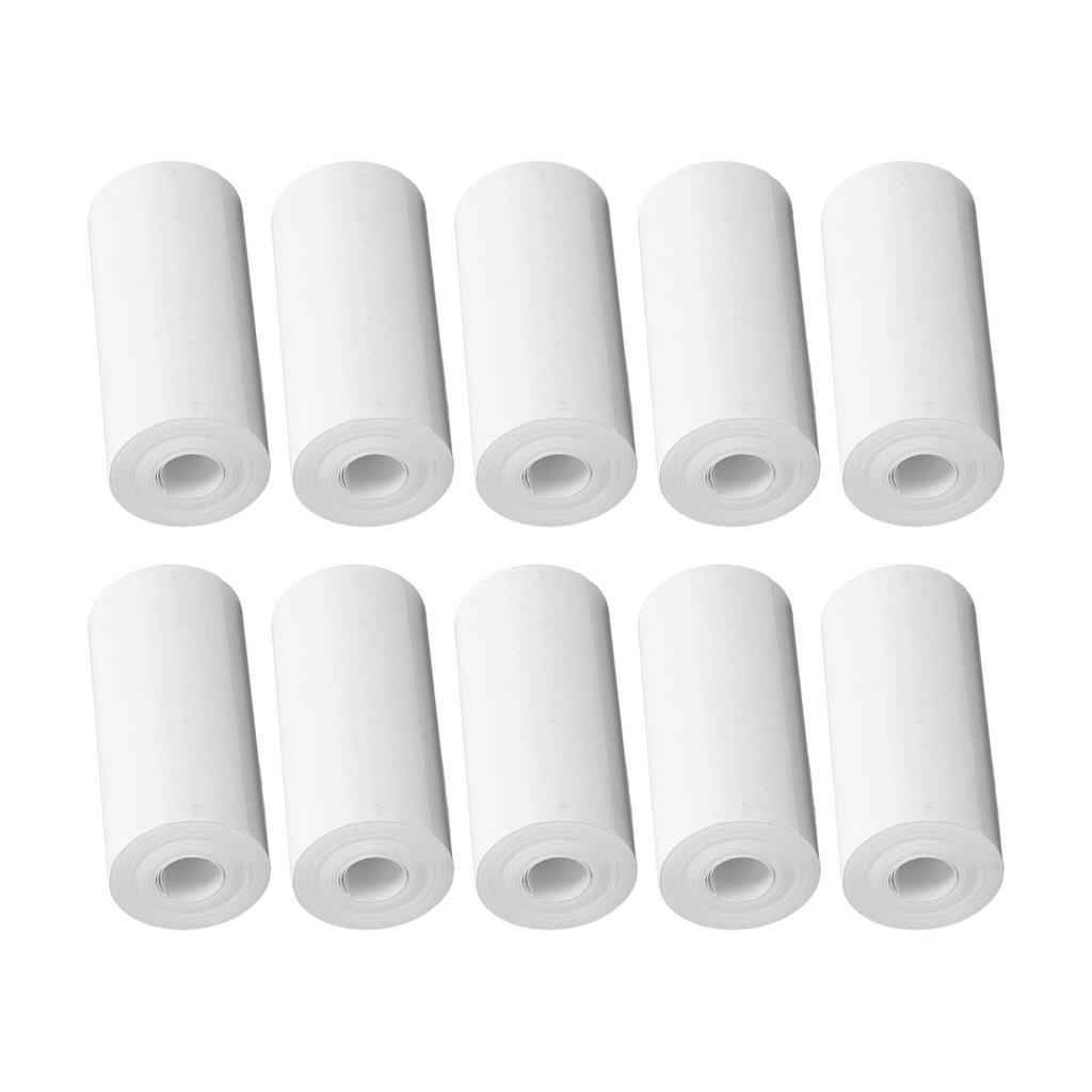 10 Rolls Thermal Print Paper Portable Coreless HD Thermal Refill Print Paper Set